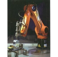 本社デモルームにおける産業用ロボットのデモンストレーション