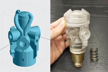 新デザイン（3Dプリントの利点を活かした複雑形状の設計）