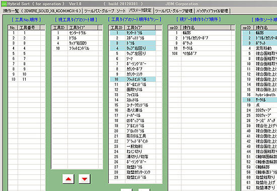 複雑な工程を簡単な手順で思い通りに並び替え
